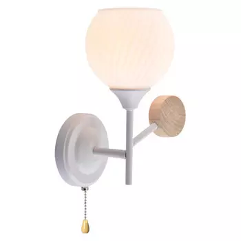 бра RIVOLI Chiara 1х60Вт E27 белый светлое дерево