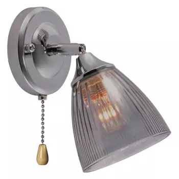 бра RIVOLI Francheska 1х60Вт Е27 дымчатый хром