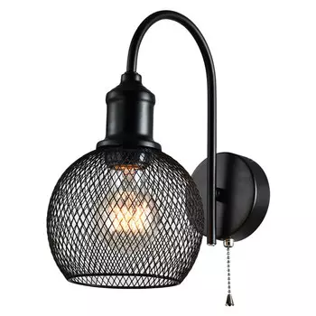 бра RIVOLI Rebeca 1х40Вт Е14 черный металлический