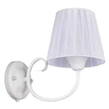 бра РОССВЕТ Феерия 1х60Вт Е27 металл белый