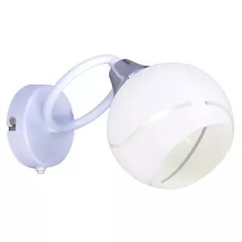 бра РОССВЕТ Сабо 1х60Вт Е27 металл белый