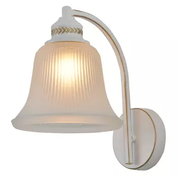 бра SCHAFFNER Tanto 1xE27 60Вт стекло металл белый