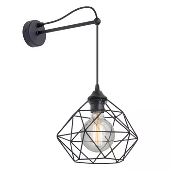 бра VITALUCE Louise алмаз 1х60Вт Е27 металл черный