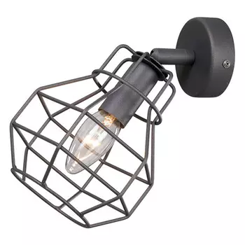 бра VITALUCE Murmuring 1x40Вт E14 металл графит