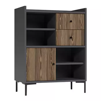 буфет Teravvio 820х450х1080мм графит/сосна глэм ЛДСП
