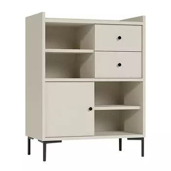 буфет Teravvio 820х450х1080мм серый шелк ЛДСП