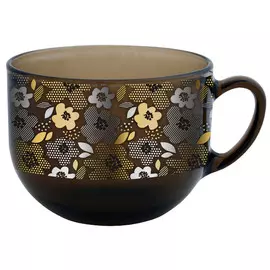 бульонница Цветы 670мл стекло