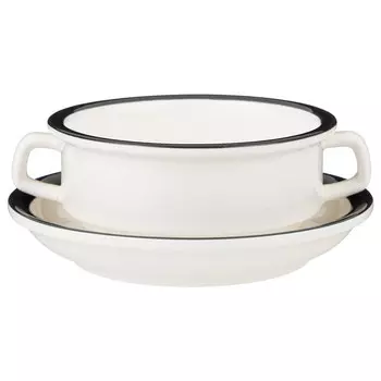 бульонница LEFARD Family farm 15см 250мл с блюдцем фарфор