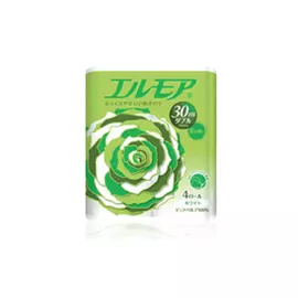 бумага туалетная KAMI SHODJI Ellemoi 4 шт/уп. 2-слойные 300 листов аромат полевых цветов