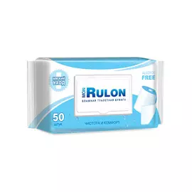 бумага туалетная влажная с клапаном Mon Rulon, 50 шт.