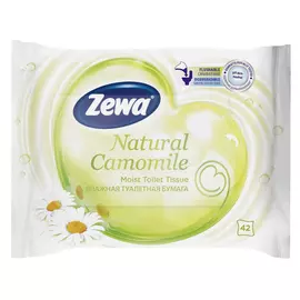 бумага туалетная ZEWA Ромашка влажная 42шт/уп.