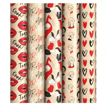 бумага упаковочная 70х100см ArtSpace Женский стиль в асс-те