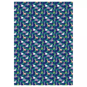 бумага упаковочная MESHU Новогодние игрушки 70х100см