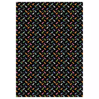 бумага упаковочная MESHU Полет в космос 70х100см