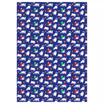 бумага упаковочная MESHU Пушистый праздник 70х100см