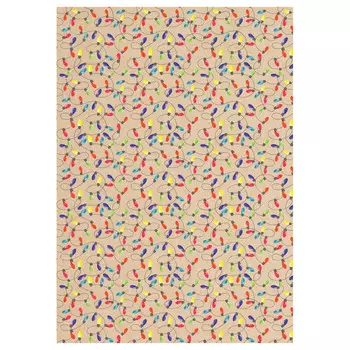 бумага упаковочная MESHU Разноцветная гирлянда 70х100см