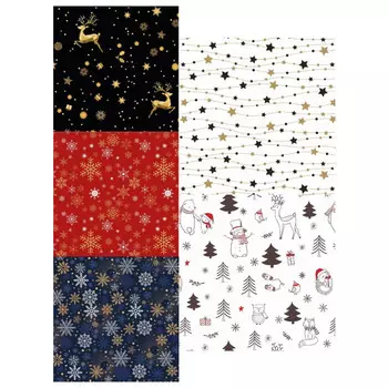 бумага упаковочная Новогодняя Премиум 70х100см в асс-те