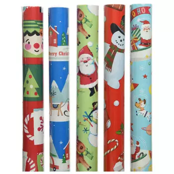 бумага упаковочная Новогодняя тема-4 70х200см в асс-те