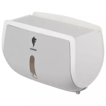 бумагодержатель LEONORD TANGER TBH-01 закрытый пластик белый