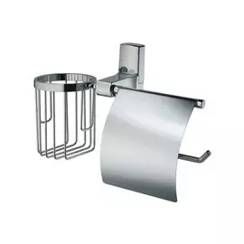 бумагодержатель закрытый WASSER KRAFT "Leine" + держатель для освежителя, хром