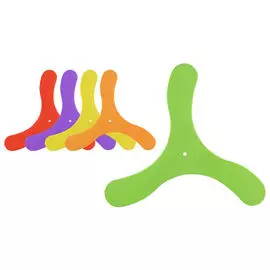 бумеранг трехлопастной 24х24см пластик цвет в асс-те