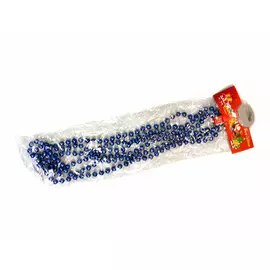 бусы Жемчуг 8ммх2м пластик синий