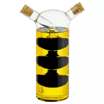 бутылка для масла/уксуса 2в1 250/70мл с 2-мя пробками стекло