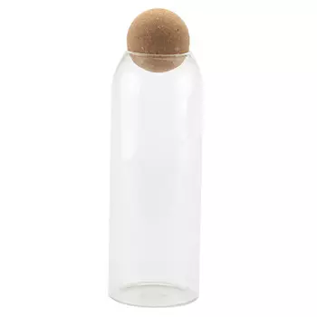 бутылка TODELIA Геометрия 1,3л с пробковой крышкой стекло