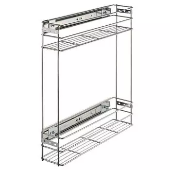 бутылочница Lemaх 150мм с боковым креплением 450х110х470мм хром