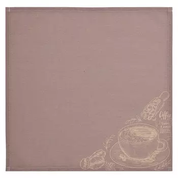 cалфетка Nat 42х45см коричневая, арт.78028