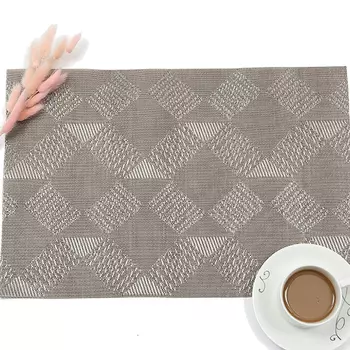 салфетка сервировочная 30х45см серо-бежевая, арт.PL05