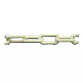 цепь 6x22x40мм пластик белый