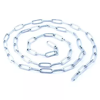 цепь DIN 763 сталь оцинк длинное звено 5мм 5м