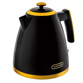 чайник BRAYER BR1025 2200Вт 1,7л пластик черный/золотой