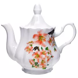чайник ДОБРУШ Яблоневый цвет Романс 800мл фарфор