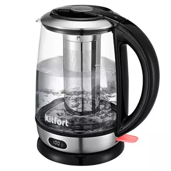 чайник KITFORT КТ-6155 2200Вт 1,7л стекло с заварником