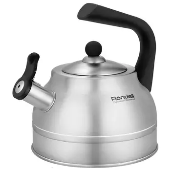 чайник RONDELL Frank 2,8л нерж.сталь со свистком индукция
