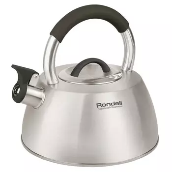 чайник RONDELL Prime 2,8л нерж.сталь со свистком