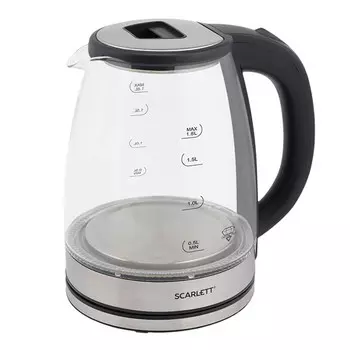 чайник SCARLETT SC-EK27G30 1800 Вт 1,8л стекло стальной