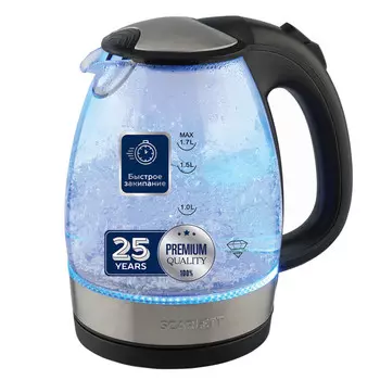 чайник SCARLETT SC-EK27G91 2200Вт 1,7л стекло