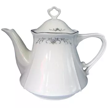 чайник заварочный CMIELOW Камелия Серый орнамент 1,1л фарфор