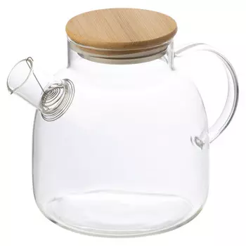 чайник заварочный MALLONY Foresta di bambu 1,5л стекло, бамбук, нерж.сталь
