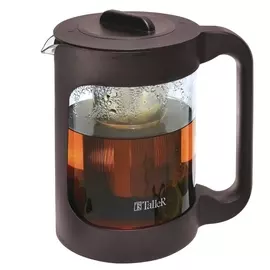 чайник заварочный TALLER Леонард 1,5л стекло, пластик, нерж.сталь