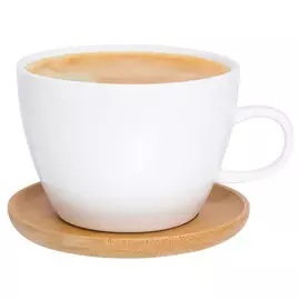 чашка Айсберг 500мл на подставке фарфор, бамбук