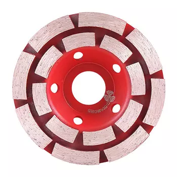 чашка алмазная шлифовальная TRIO-DIAMOND сегментная двухрядная 100мм