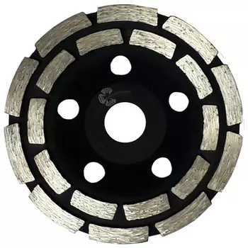 чашка алмазная TRIO-DIAMOND Segment PRO сегментная двухрядная 125х22,2мм