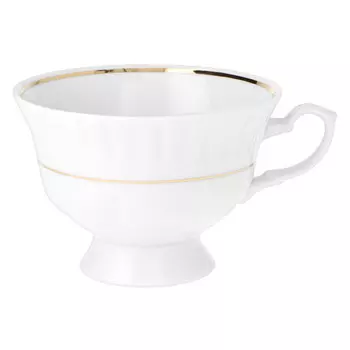 чашка CMIELOW Ивона золотая отводка 210мл фарфор