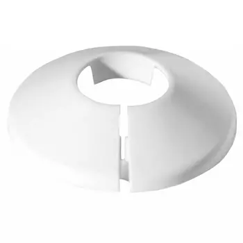 чашка декоративная 20мм разъемная белая пластик 2шт