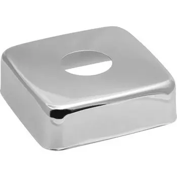 чашка декоративная (отражатель) 1/2" (60х20х20мм) квадрат нерж., хром