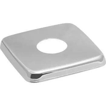 чашка декоративная (отражатель) 1/2" (60х20х6мм) квадрат нерж., хром